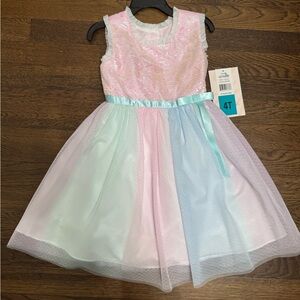Jona Michelle Pastel Rainbow Formal Dress